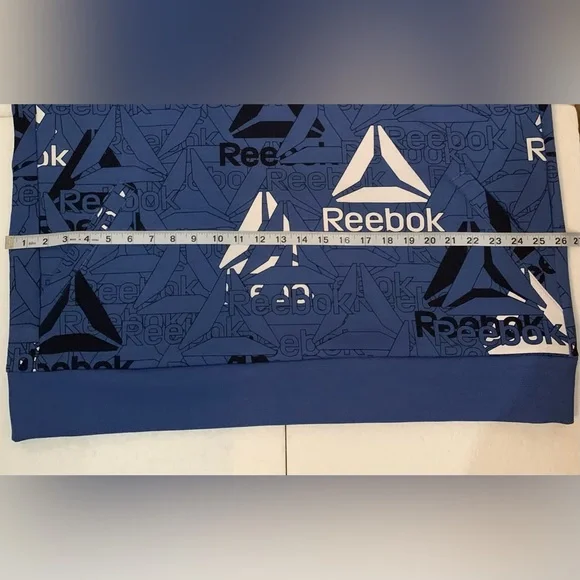 Reebok Mens 2XL Hoodie Unwind White Blue - Picture 4 of 11